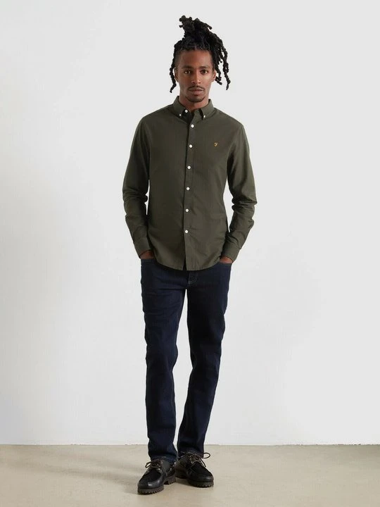 Obrázek produktu Džíny Straight Fit Farah tmavomodrý denim