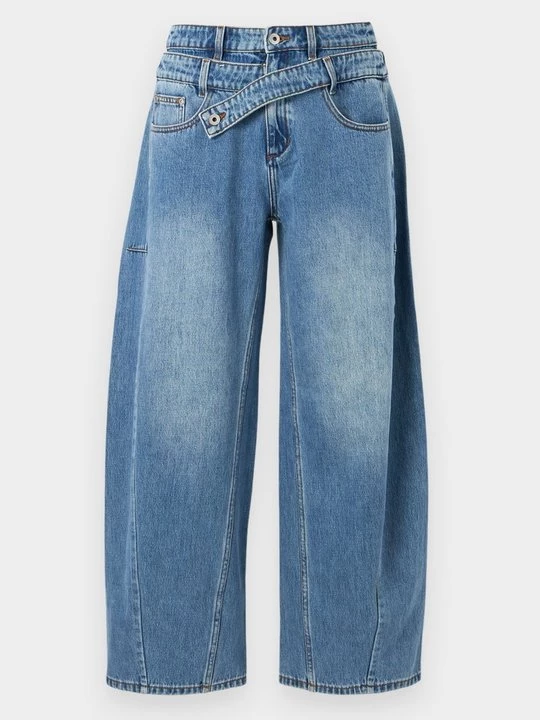 Obrázek produktu Džíny Straight Fit Feng Chen Wang modrý denim