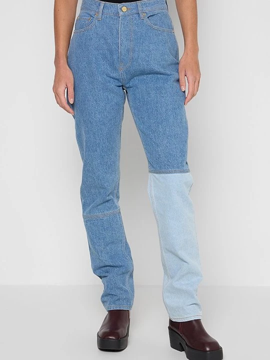 Obrázek produktu Džíny Straight Fit Ganni modrá