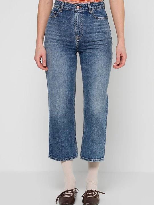 Obrázek produktu Džíny Straight Fit Ganni modrá