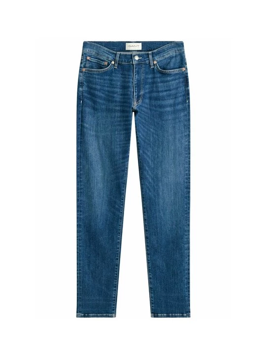 Obrázek produktu Džíny Straight Fit Gant tmavě modrá