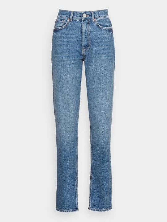 Obrázek produktu Džíny Straight Fit Gina Tricot tmavomodrý denim
