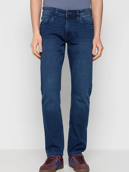 Obrázek produktu Džíny Straight Fit INDICODE tmavě modrá