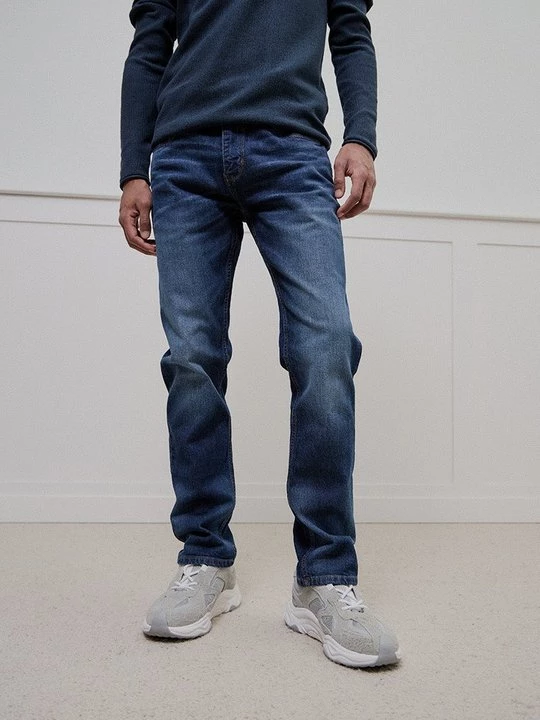 Obrázek produktu Džíny Straight Fit INDICODE tmavě modrá