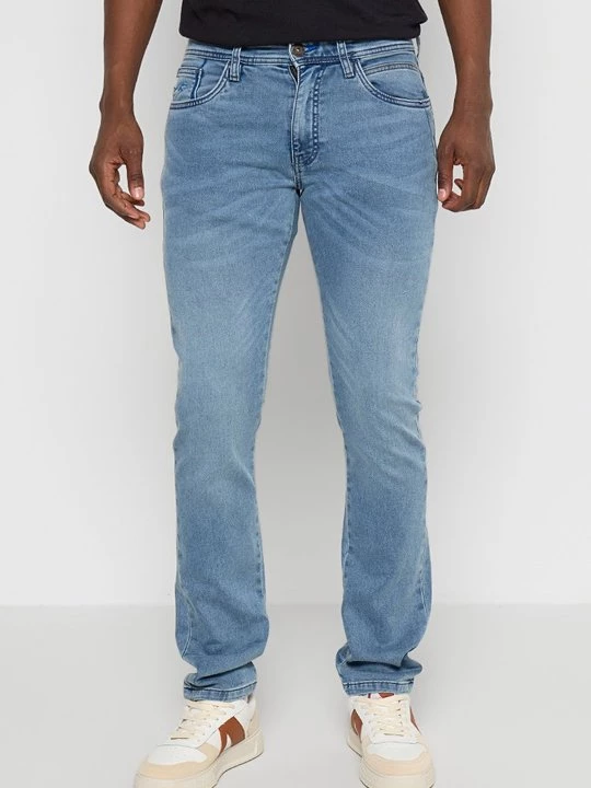 Obrázek produktu Džíny Straight Fit INDICODE modrá