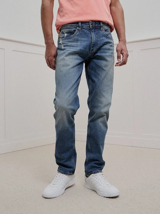 Obrázek produktu Džíny Straight Fit INDICODE modrá