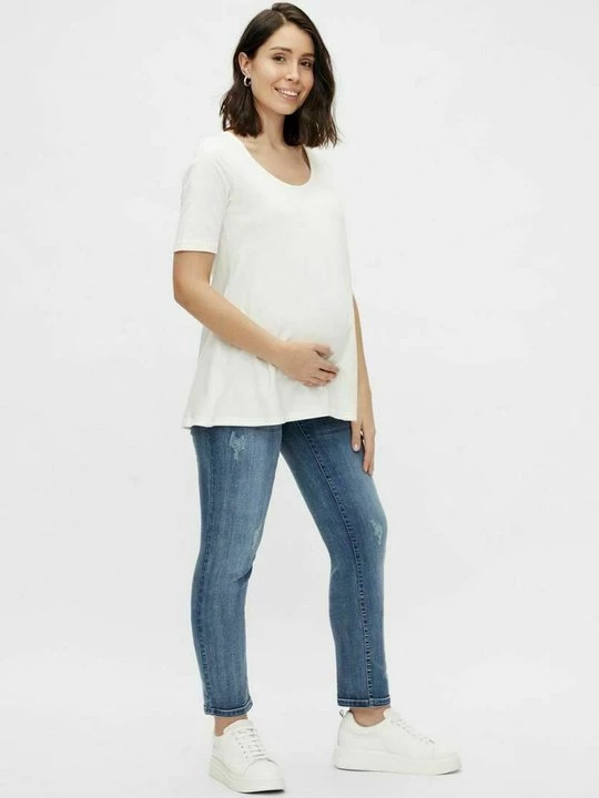 Obrázek produktu Džíny Straight Fit Mamalicious modrý denim