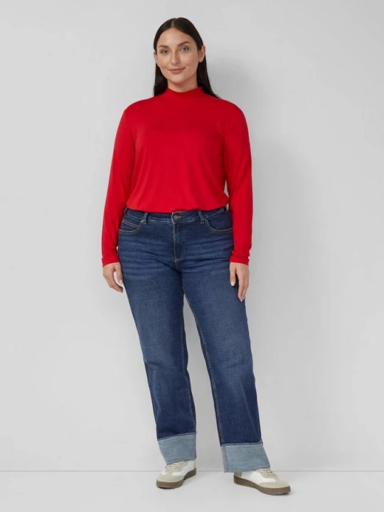 Obrázek produktu Džíny / Straight Fit / Mid Rise / Straight Leg / manžety s.Oliver modrá