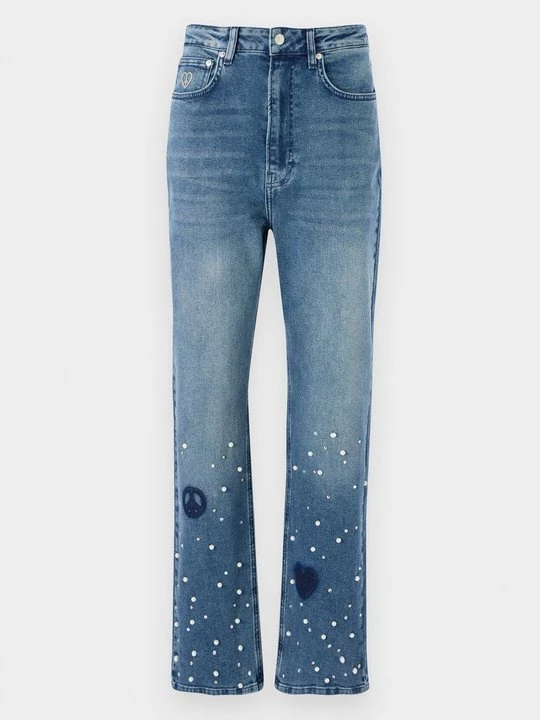 Obrázek produktu Džíny Straight Fit MOSCHINO světlemodrý denim