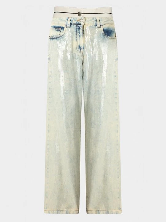 Obrázek produktu Džíny Straight Fit Palm Angels světle modrá