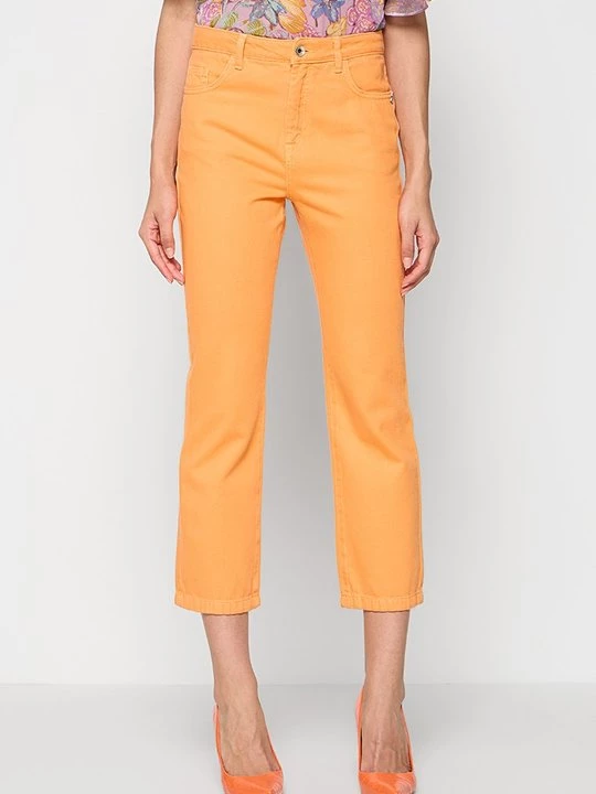 Obrázek produktu Džíny Straight Fit Patrizia Pepe oranžová