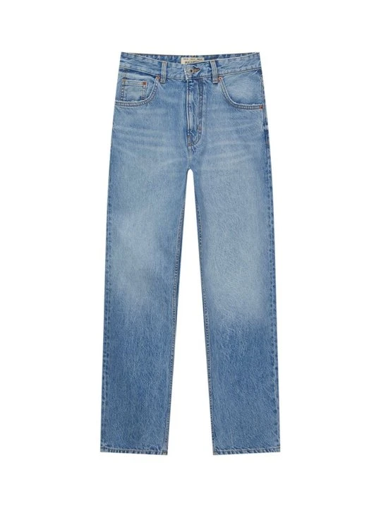 Obrázek produktu Džíny Straight Fit PULL&BEAR šedomodrý denim