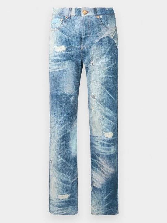 Obrázek produktu Džíny Straight Fit Roberto Cavalli modrý denim