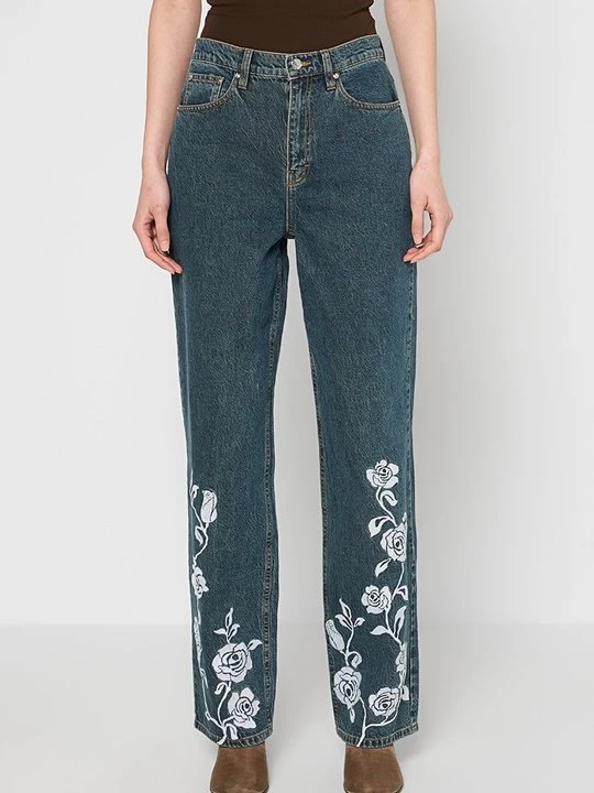Obrázek produktu Džíny Straight Fit ROTATE modrý denim