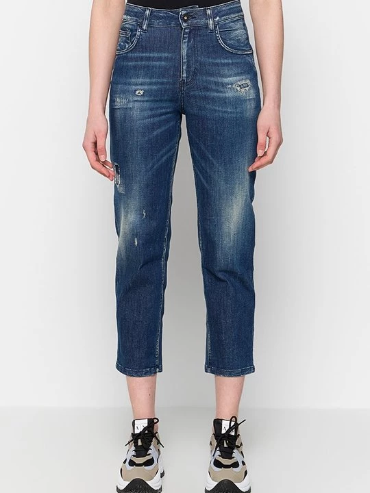 Obrázek produktu Džíny Straight Fit Sisley tmavě modrá