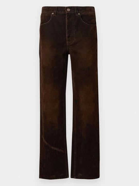 Obrázek produktu Džíny Straight Fit Tory Burch tmavě hnědá