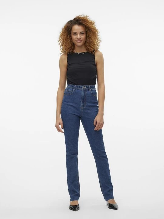 Obrázek produktu Džíny Straight Fit Vero Moda tmavomodrý denim