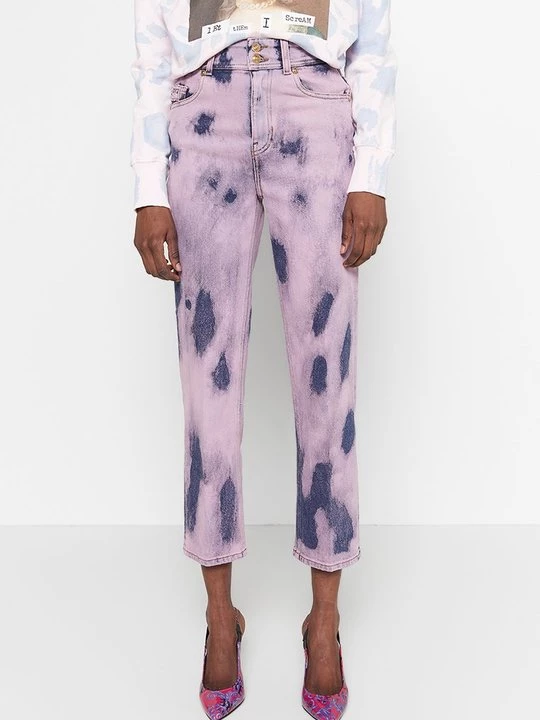 Obrázek produktu Džíny Straight Fit Versace Jeans Couture světle růžová
