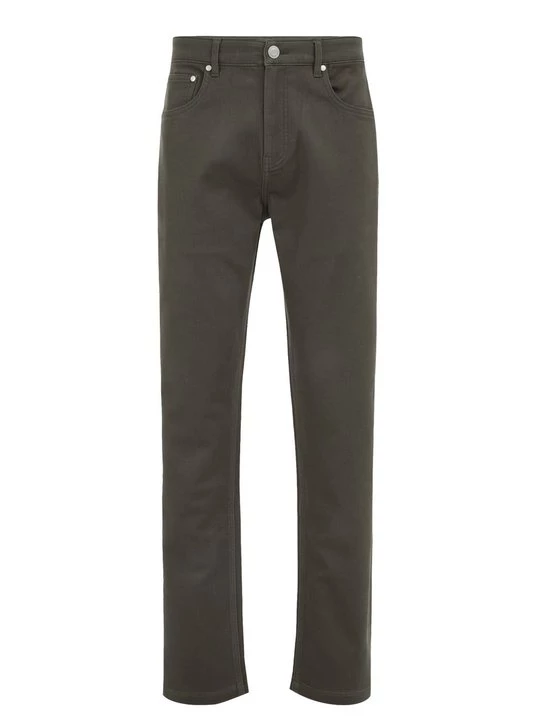 Obrázek produktu Džíny Straight Fit WE Fashion skvrnitě tmavě zelená