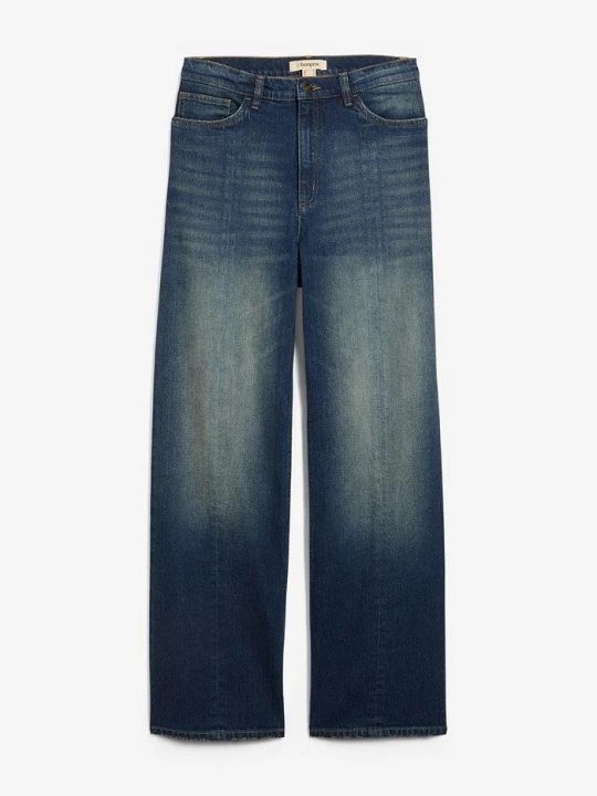 Obrázek produktu Džíny Straight Loose, High Waist, Low Stretch BonPrix