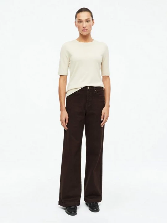 Obrázek produktu Džíny Suri / Regular Fit / High Rise / Wide Leg / s ozdobným knoflíkem s.Oliver hnědá
