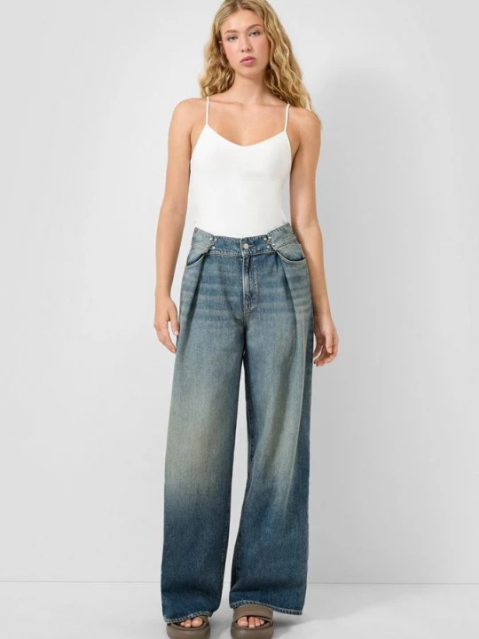 Obrázek produktu Džíny / Wide Fit / High Rise / Wide Leg QS modrá