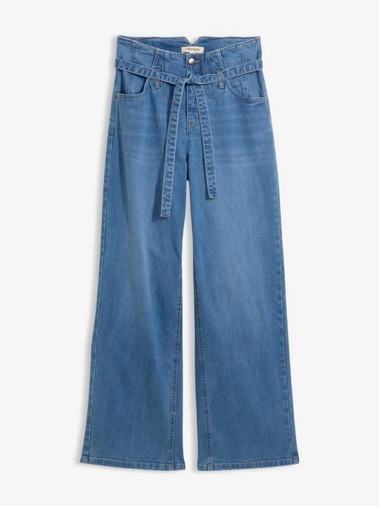 Obrázek produktu Džíny Wide Leg, High Waist, organická bavlna BonPrix