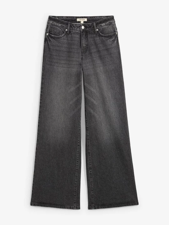 Obrázek produktu Džíny Wide Leg, Mid Waist, malý podíl streče BonPrix