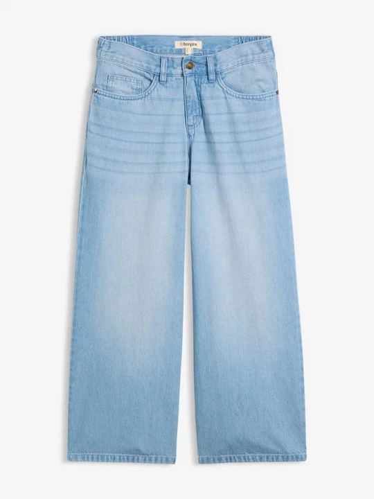 Obrázek produktu Lehké džíny Wide Leg, Mid Waist, pohodlný pas BonPrix