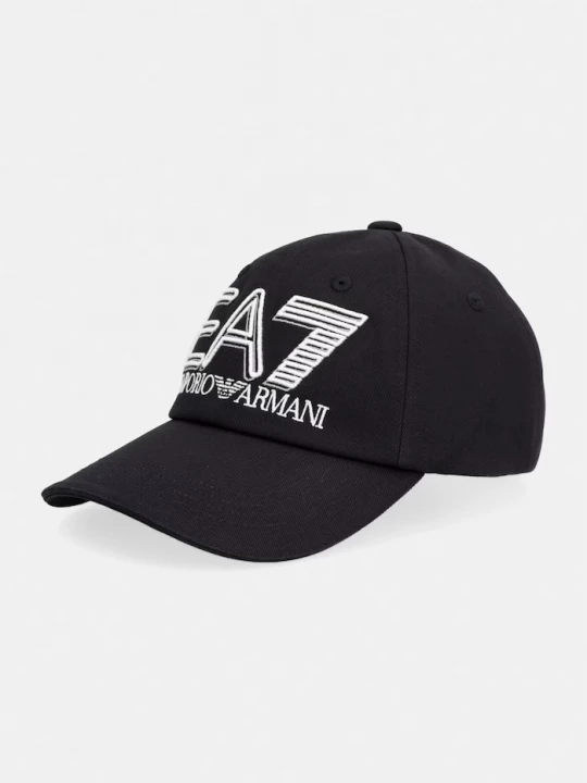 Obrázek produktu EA7 Emporio Armani baseballová čepice bavlněná černá