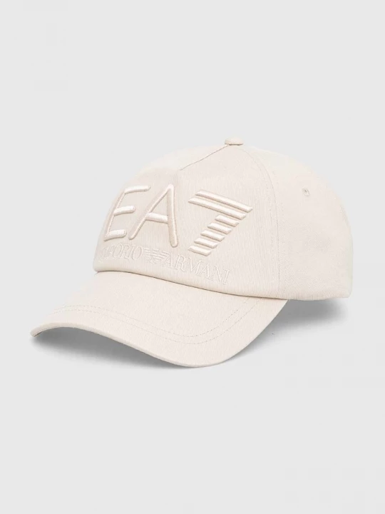 Obrázek produktu EA7 Emporio Armani Bavlněná baseballová čepice EA7 Emporio Armani béžová