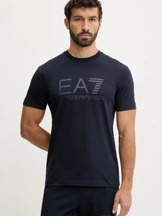 Obrázek produktu EA7 Emporio Armani Bavlněné tričko námořnická modř