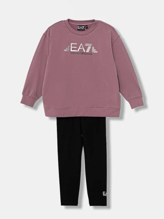 Obrázek produktu EA7 Emporio Armani Dětská tepláková souprava EA7 Emporio Armani růžová