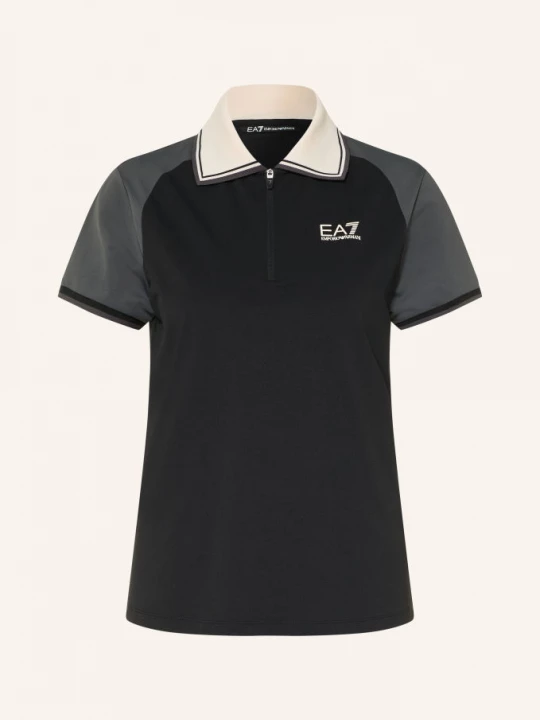 Obrázek produktu ea7 Emporio Armani Funkční Polokošile černá / tmavě šedá / bílá