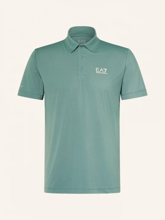 Obrázek produktu ea7 Emporio Armani Funkční Polokošile Regular Fit zelená / béžová