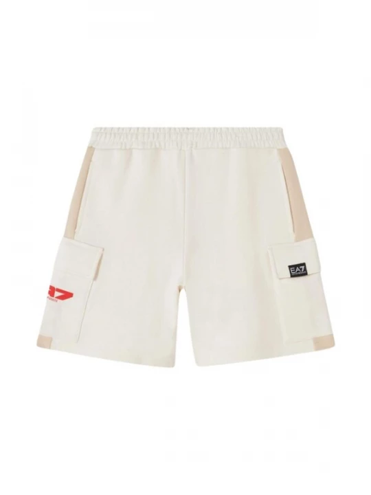Obrázek produktu EA7 Emporio Armani Kalhoty 'EA7 EMPORIO ARMANI kids BERMUDA FELPA BERMUDA' béžová