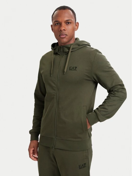 Obrázek produktu EA7 Emporio Armani Mikina 8NPM33 PJVRZ U7014 Tmavě zelená Regular Fit