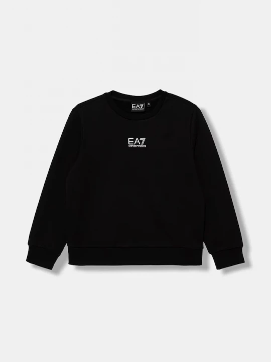 Obrázek produktu EA7 Emporio Armani mikina dětská s bavlnou černá