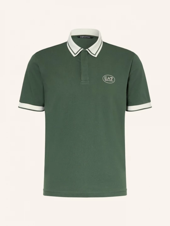 Obrázek produktu ea7 Emporio Armani Piqué Polokošile Regular Fit zelená / krémová