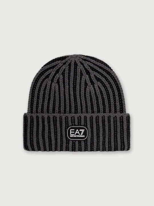 Obrázek produktu EA7 Emporio Armani pletená čepice pánská s vlnou
