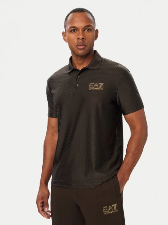 Obrázek produktu EA7 Emporio Armani Polokošile 7M002256 AF26529 U6027 Tmavě hnědá Regular Fit