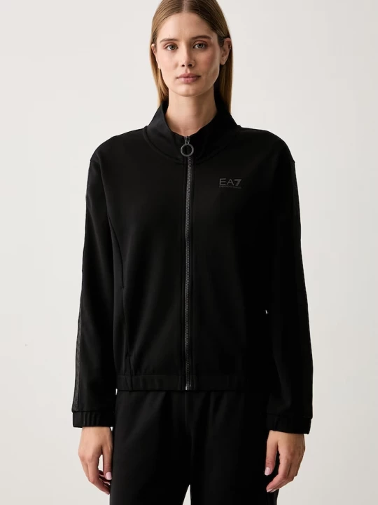 Obrázek produktu EA7 Emporio Armani rozepínací mikina s kapucí dámská černá