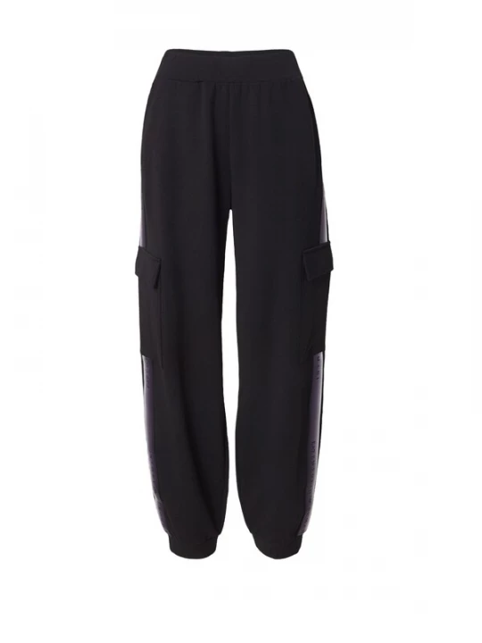 Obrázek produktu EA7 Emporio Armani Sportovní kalhoty 'NATURAL VENTUS7' fialová / černá / bílá