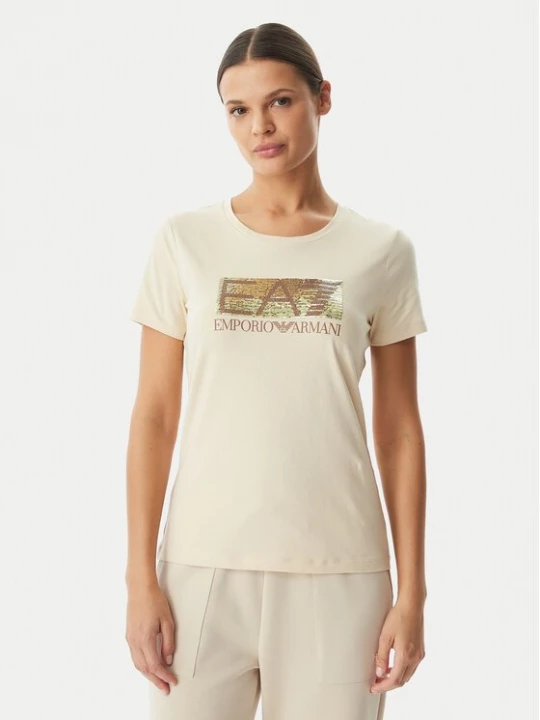 Obrázek produktu EA7 Emporio Armani T-Shirt 7W001093 AF10373 U1088 Béžová Regular Fit