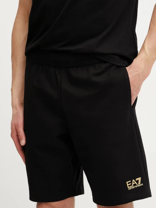 Obrázek produktu EA7 Emporio Armani teplákové šortky pánské bavlněné černá