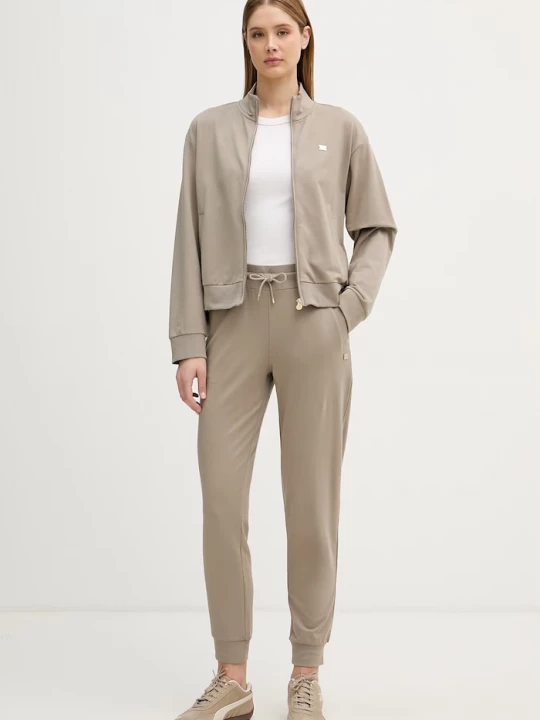 Obrázek produktu EA7 Emporio Armani teplákový set dámský bavlněný s elastanem béžová