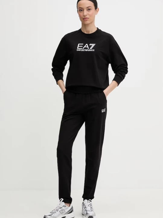 Obrázek produktu EA7 Emporio Armani teplákový set dámský bavlněný s elastanem černá