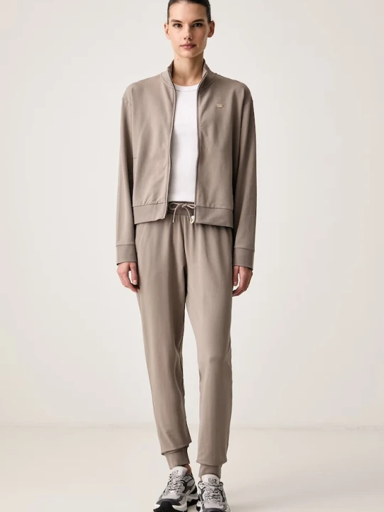 Obrázek produktu EA7 Emporio Armani teplákový set dámský bavlněný s elastanem hnědá