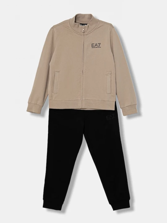 Obrázek produktu EA7 Emporio Armani teplákový set dětský bavlněný béžová