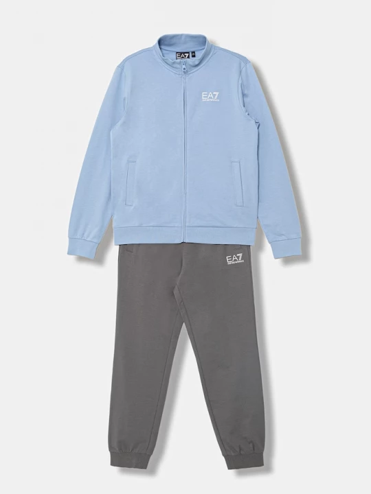 Obrázek produktu EA7 Emporio Armani teplákový set dětský bavlněný modrá
